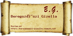 Beregszászi Gizella névjegykártya